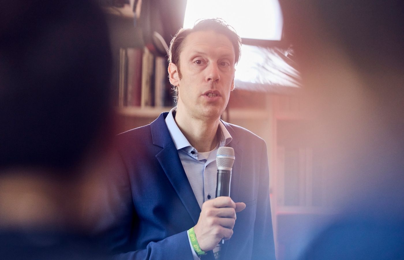 Prof. Björn Ommer während seines Impuls-Vortrages